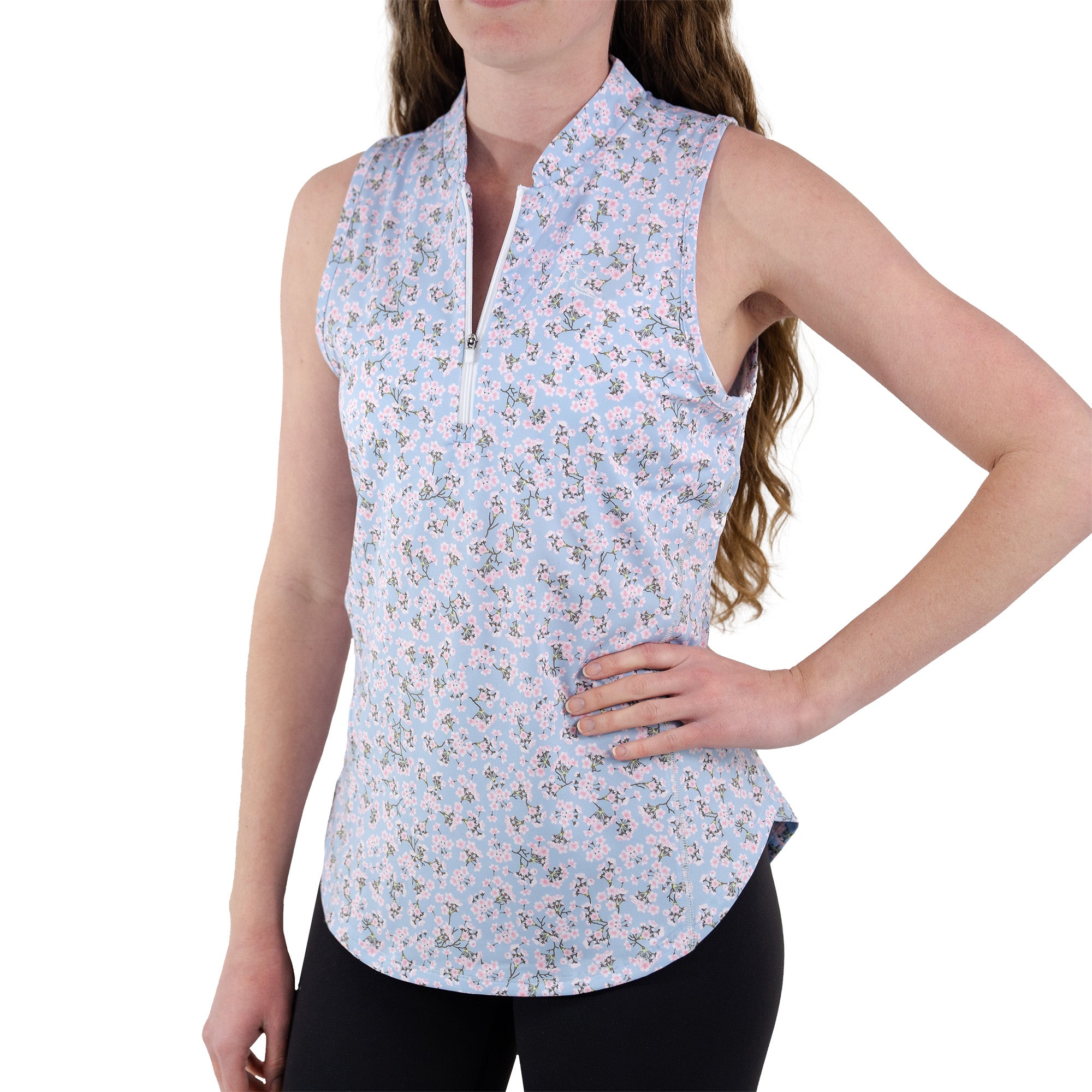 Rhoback - The Cherry Blossom Sleeveless Zip