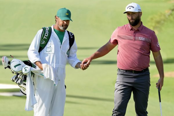 Jon Rahm's polo at the 2023 Masters