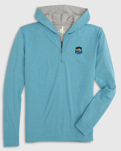 Johnnie-O PGA Championship Finney Striped 1/4 Zip Hoodie