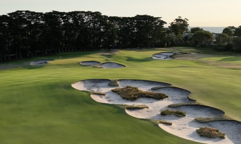 Hole 1 at Royal Melbourne Golf Club
