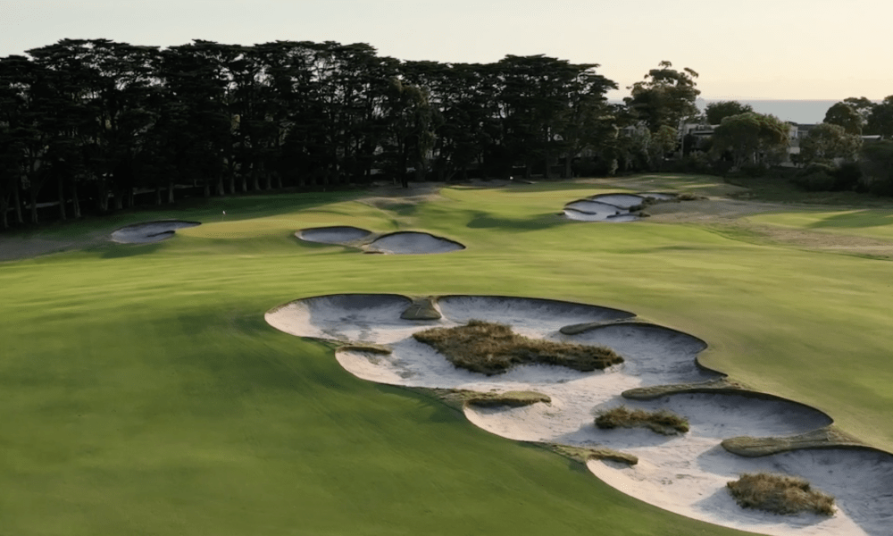 Hole 1 at Royal Melbourne Golf Club
