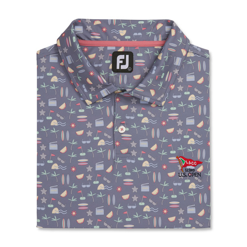 2023 U.S. Open Hollywood Print Lisle Self Collar