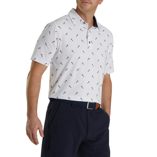 FootJoy - Shoe Print Lisle Self Collar