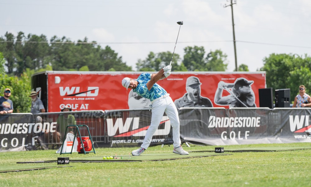 Colton Casto in Memphis, TN competing in World Long Drive Competition