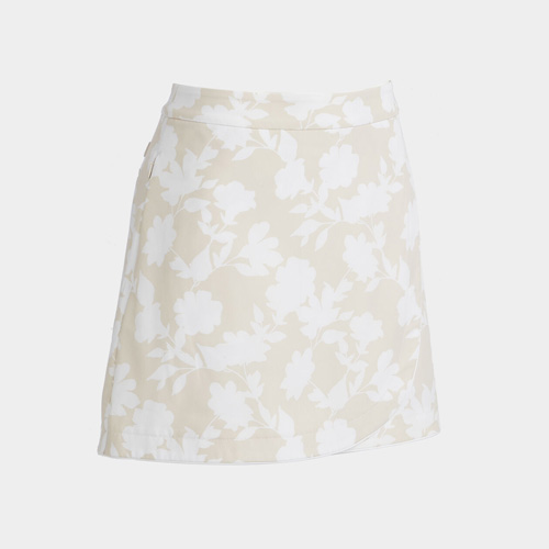 Tonal Floral Wrap Maverick Stretch Skort
