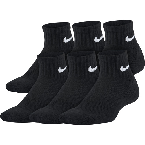 Nike - Kids Performance Cushioned Quarter Training Socks (6 Pair)