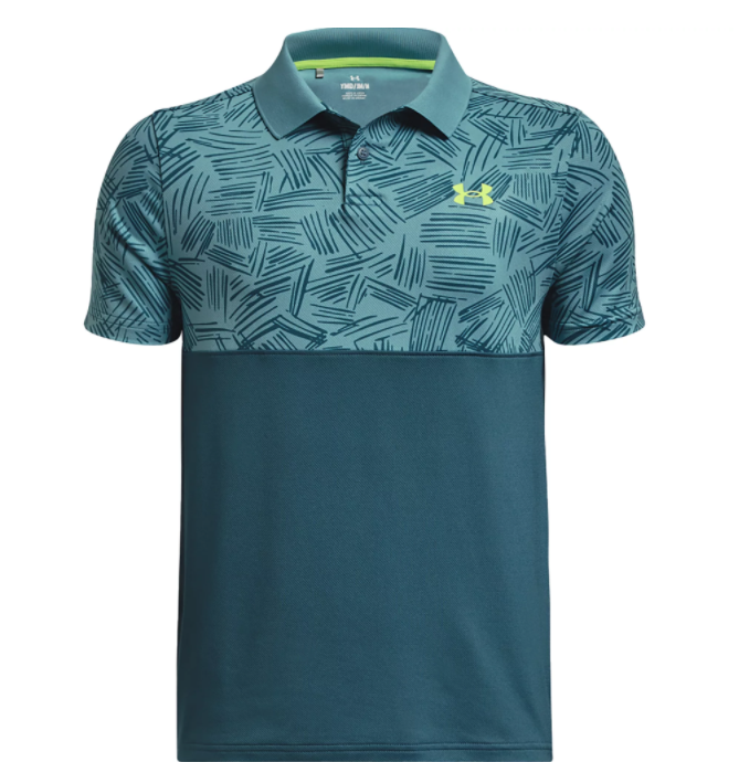 Boys' Performance Palm Print Golf Polo