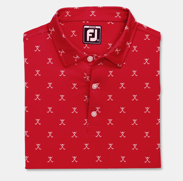 Striped Pique Self Collar Junior