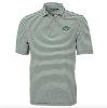 Cutter & Buck New York Jets Virtue Eco Pique Stripe Recycled Polo