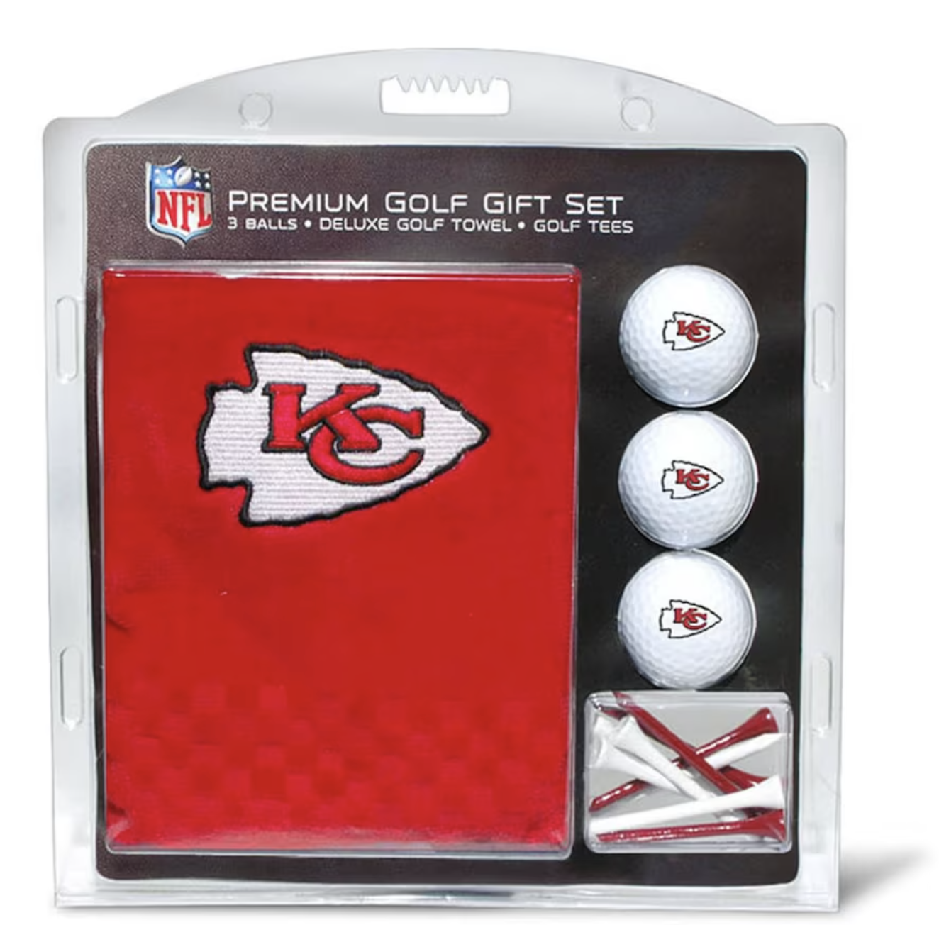 Kansas City Chiefs Embroidered Golf Gift Set