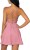 QINSEN Womens Open Back Active Golf Dresses Candy Pink X