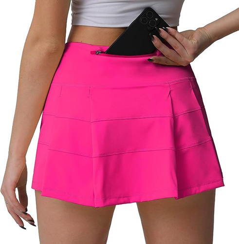 Husnainna High Waisted Pleated Athletic Golf Skorts