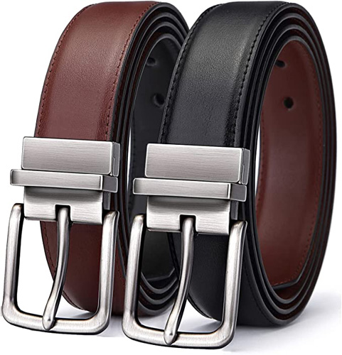 BULLIANT Men's Belt, Reversible Belt 1.25"