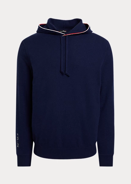 Ralph Lauren Washable Cashmere Hooded Sweater