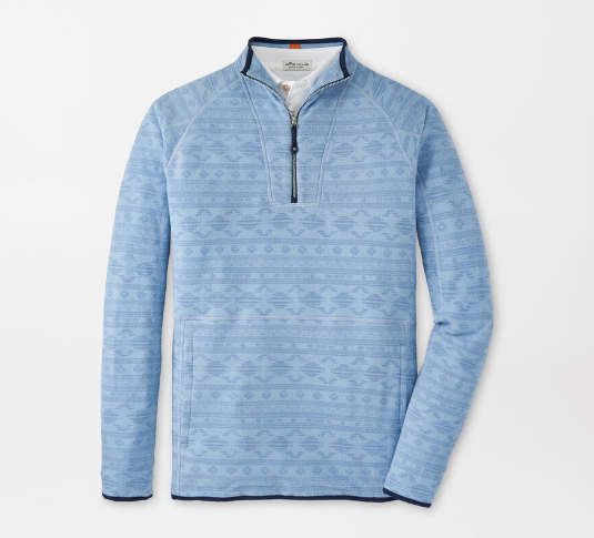 Peter Millar Thermal Flow Sedona Geo Micro Fleece Half-Zip