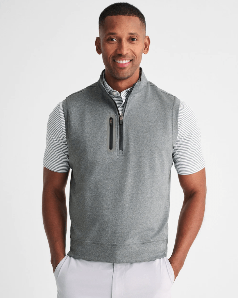 johnnie-O Denny Performance 1/4 Zip Vest