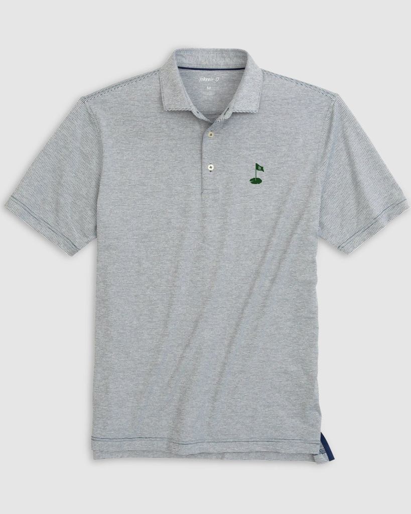  Boston Common Golf Lyndon Striped Jersey Performance Polo