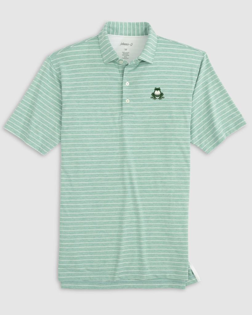  Boston Common Golf Newton Striped Jersey Performance Polo