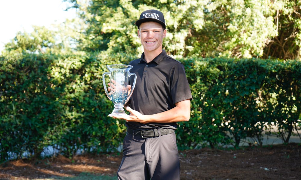 Lucas Gimenez won the Golfweek International Junior Invitational on Sunday. (Photo by Landon Ringler)
