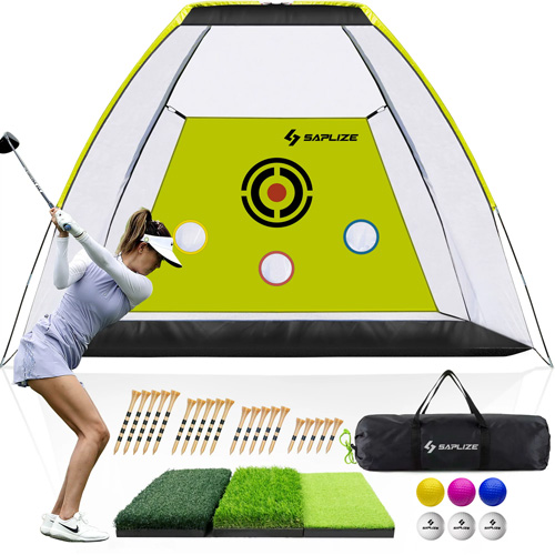 SAPLIZE Innovative Noise-reducing Golf Practice Net