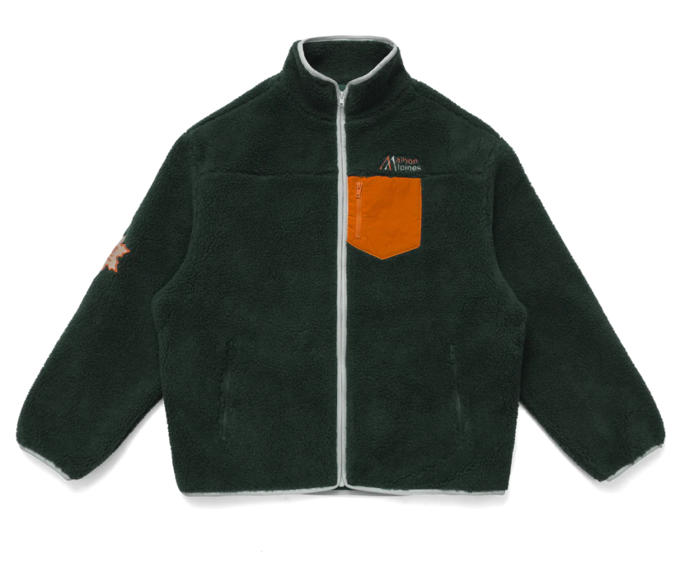 Malbon Golf Golf and Ski Sherpa Jacket