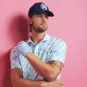 G/FORE Mapped Icon Camo Tech Jersey Modern Spread Collar Polo