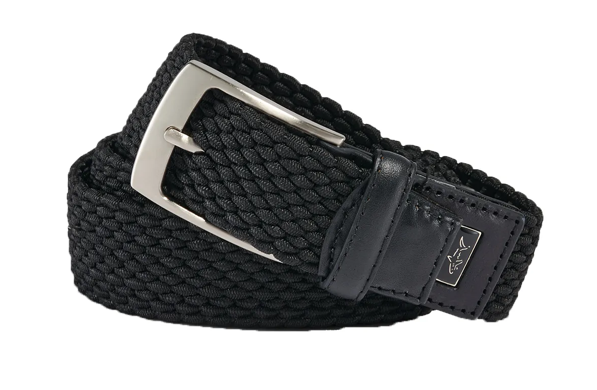 Greg Norman 35MM Basket Weave Braided Stretch Elastic Belt