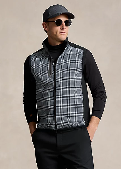 Ralph Lauren Glen Plaid Hybrid Full-Zip Vest
