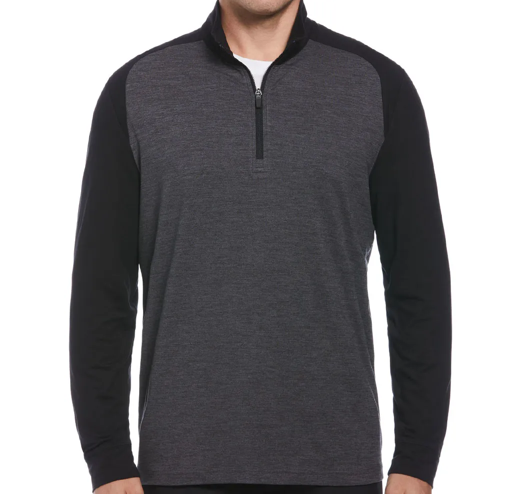 Ben Hogan Lux Touch 1/4 Zip Blocked Pullover