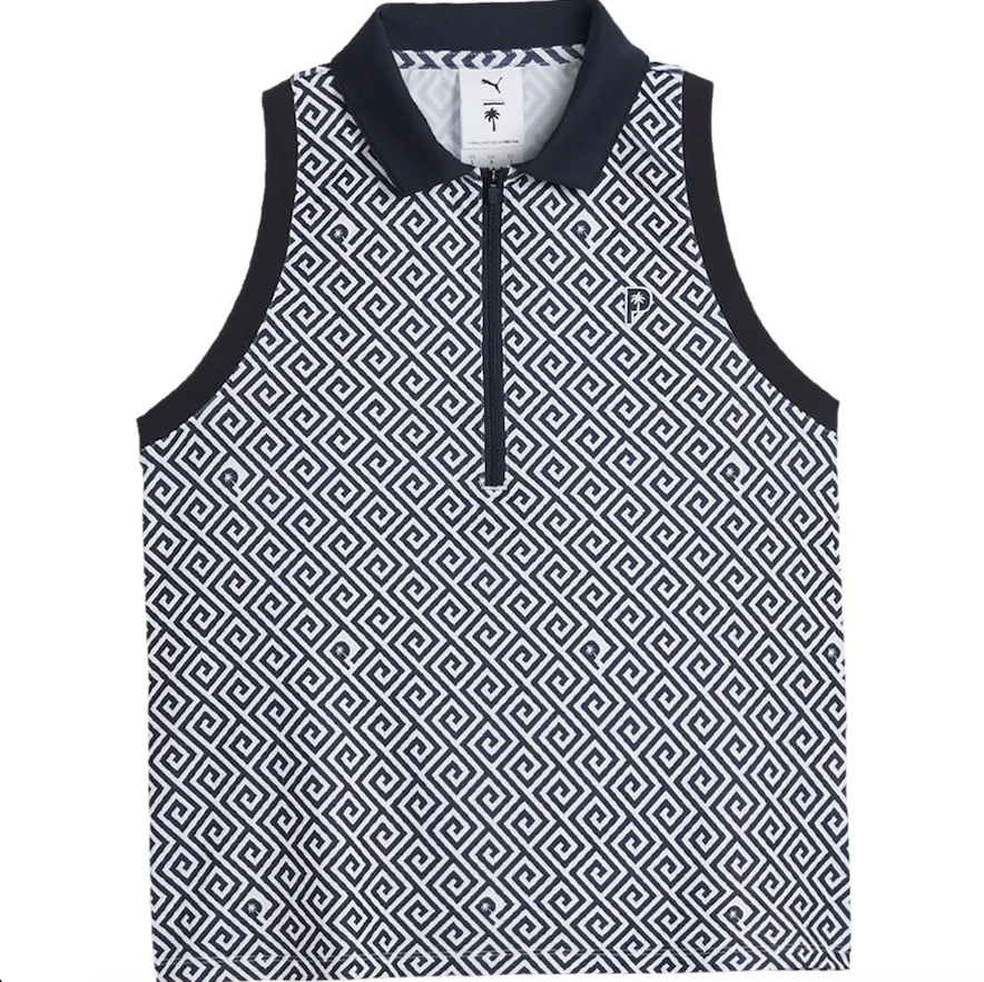 Puma Women's X PTC Resort 1/4-Zip Sleeveless Polo